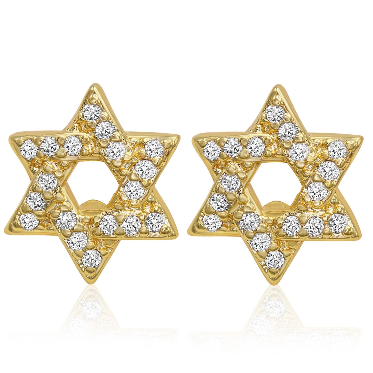 14K Gold Filled CZ Hip Hop Studs