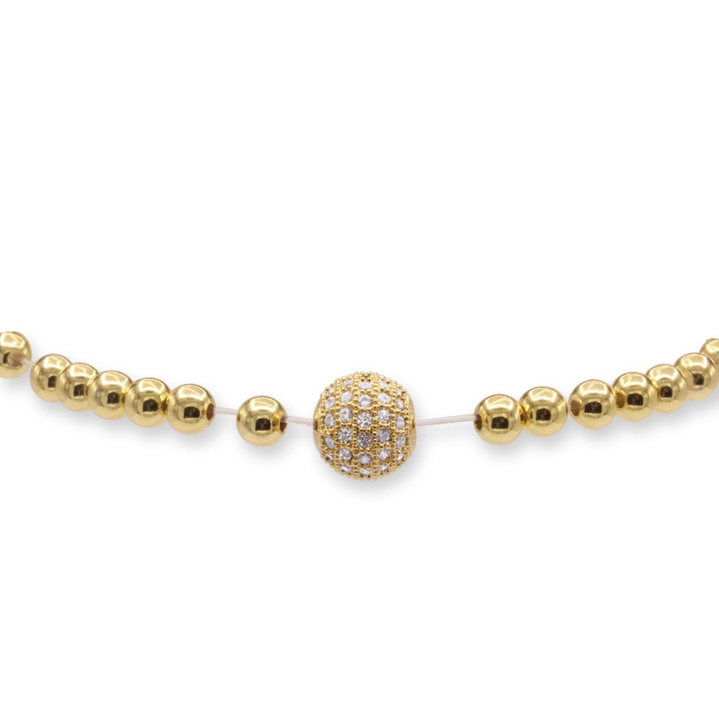 Zirconia Ball Pendant Bracelet